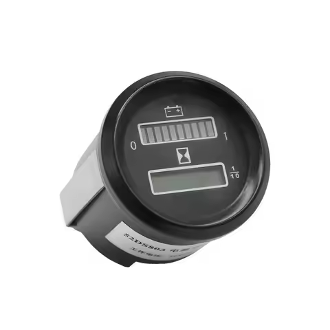 12V/24V Battery Discharge Meter + Hour Meter for Universal Curtis 803 Meter EZGO Club Car Harley-Dav