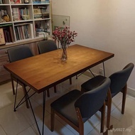 Table Solid Wood Table Restaurant Dining Table Dining Table Log Household Solid Wood Solid Wood Tabl