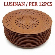 piring rotan 12 pcs 1 lusin