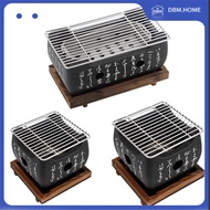 K3DBM.HOME-Japanese BBQ Grill Charcoal Barbecue Grills Aluminium Alloy Indoor Outdoor BBQ Grill Pan