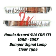 Honda Accord SV4 CD6 CE1 Front Bumper Signal Lamp 1996 - 1997 Clear 1 Pair Left Right