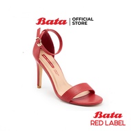 ฺBata บาจา Red Label รองเท้ามีส้นแบบรัดส้น รองเท้าส้นสูง รองเท้าใส่ออกงาน สูง 3 นิ้ว สำหรับผู้หญิง รุ่น Butterfly สีแดง 7615157 สีดำ 7616157