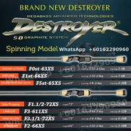 2020 Megabass Destroyer P5 Spinning Rod with 1 year local warranty