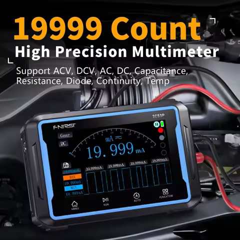 FNIRSI 2C53P Touch Screen Digital Oscilloscope+Multimeter+Signal Generator 3IN1 Dual Channel 50MHZ A
