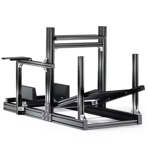 GT/F1 Sim Racing Cockpit 8040 Aluminium Profile Adjustable Stand, Supports DIY, Fit for Logitech GPR