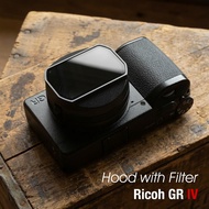 Lens hood Ricoh GR4 GRIV HDF With UV Filter From Larry Gadget