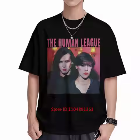 The Human League 80S Synth Pop Short Sleeve Tee 100% Cotton T-Shirt