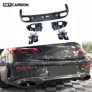 Rear Bumper Lip Diffuser Chin Spoiler Exhaust Tips Bodykits Accessories For Mercedes Benz E Class C2