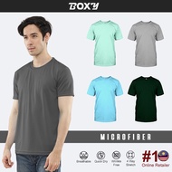 BOXY Unisex Microfiber Round Neck Grey/Cool Mint/Forest Green/Light Grey/Island Paradise XS-3XL Shor