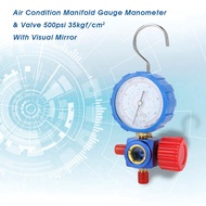 Air Condition Manifold Gauge Manometer&amp; Valve 500psi/800psi