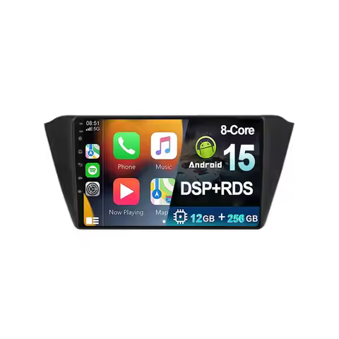 For Skoda Fabia 3 III 2015 2016 2017 2018 2019 Android 15 2K Car Radio Carplay Navigation GPS Multim