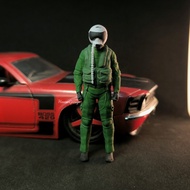 Miniature Pilothg Use Helmet Scale 1/24 Aircraft Airport Diorama -N3D