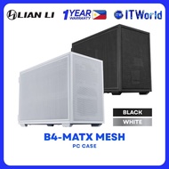 Lian Li B4-mATX Mesh PC Case - Black | White itw