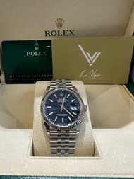 (Sold) 全新Rolex 126234 blue flute 坑紋藍面 datejust