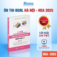[ HSA 2025 ] Sách ôn thi đánh giá năng lực Hà Nội Tổng ôn phần Khoa Học - môn Địa Lý - Moonbook
