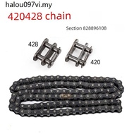 Industrial Chain Convey Chain Motorcycle Accessories 420/428H-82, 88, 96, 108 Sections