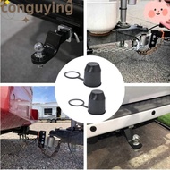 PONGUX 2Pcs/Set Trailer Hitch Ball Cover, Plastic Hitch Cover Tow Bar Ball Cover, Universal Black To