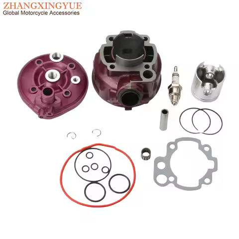 Motorcycle 49mm 90cc Big Bore Cylinder Kit & Head For Fantic 50 Cabellero Casa Motard 50cc AM6 2-Str
