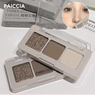 FAICCIA Eyeshadow Powder Mini Eyeshadow Palette Natural Grey Brown Facial Contour