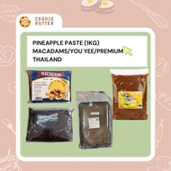 Pineapple Jam NORMAL (Jam Nanas / Jem Nenas) / You yee/MACADAMS 1kg ORIGINAL PREMIUM pineapple paste