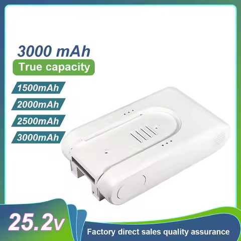 25.2V 2500mA 3000mA Rechargeable 18650 7S1P lithium Battery Pack for Xiaomi Mijia G9 G10 Wireless Va