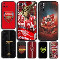 TD4 arsenal FC for Redmi Note 7 8 9 10 4G Pro Max 8T 9S 9T TPU soft silicone shockproof luxury black