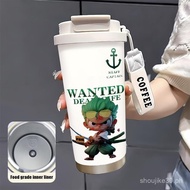 direct drinking straw stainless steel water cup Insulated cup anti drop cup children's kettle Cartoo