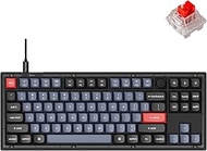 Keychron V3 Wired Custom Mechanical Keyboard Knob Version, TKL QMK/VIA Programmable Macro with Hot-s