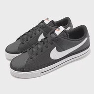 Nike 休閒鞋 Court Legacy NN 男女鞋 黑 白 基本款 復古 經典 皮革 平底鞋 DH3162-001 24cm BLACK/WHITE