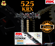 โซ่ RK 525 KRX rx-ring 120ข้อ มีให้เลือกหลากหลายสี RK Takasago โซ่สีเหล็ก โซ่สีทอง โซ่คุณภาพจากญี่ปุ