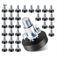 30-Piece Furniture Feet Pads Black Plastic Furniture Legs Adjustable Leveling Feet Table Feet Furnit