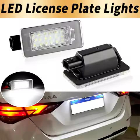 2PCS LED Number License Plate Lights Canbus For Nissan Serena C27 16-19 Altima Versa N18 19- Rogue T