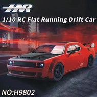 HNR H9802 Dodge SRT 1/10 RC 4WD Brushless Simulation Flat Run Drift Car Remote Control High Speed Ca