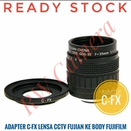 Adapter C-FX Lens CCTV Fujian To Body FujiFilm Fuji XT20 Converter Adapter Movie Lens