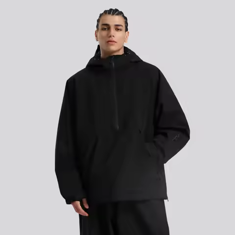 Gsou Snow 2025 New Unisex Snowboard Jacket Hooded Pullover Waterproof Breathable Loose Fit Professio