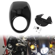 Fit Harley Sportster Dyna XL 883 XL 1200 XL883 XL1200 Motorcycle Headlight Mask Fairing Bezel Front 