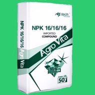 Agro vita NPK16/16/16 fertilizer baja sebatian  1kg(repacking)