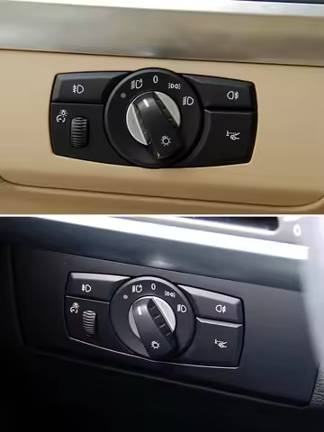 LHD RHD Car Headlamp Head Light Rotary Switch Knob Button For BMW 5 Series E60 E61 X5 X6 E70 E71 E72