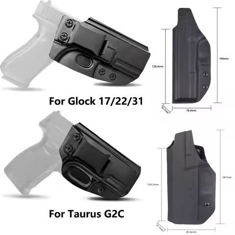 Tactical IWB Holster Concealed Carry Holster Kydex Right Hand Holster For Glock 17 19 43X Taurus G2C