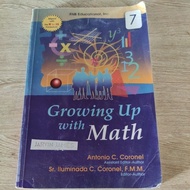 k-12 SECONDHAND Growing up with math book grade 7