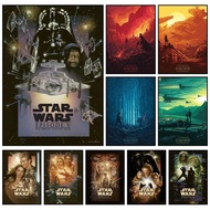 Star Wars Canvas Decorative Painting  Movie Art Mural Retro Poster Modern Home Wall Decoration Gift 