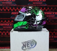 SPYDER Phoenix (Neo Series) - Full Face Helmet - Single Visor (Iridium) - Black / Green Joker - Large - Free 1 Clear Visor - 3,995