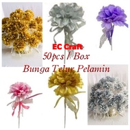 50pcs Bunga Telur Pelamin Bunga Telur/Bunga Telur Gantung/Bunga Telur Mudah/Bunga Telur Exclusive/Pa