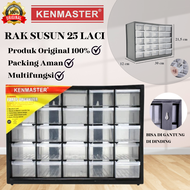 KENMASTER Rak Susun 15 Laci Kecil / Rak Drawer 15 Kenmaster/Rak Penyimpanan Aksesoris Kotak Susun 15