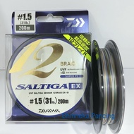 Senar PE Daiwa SALTIGA EX 200M | X12 | UVF Sensor 12Braid EX + Si