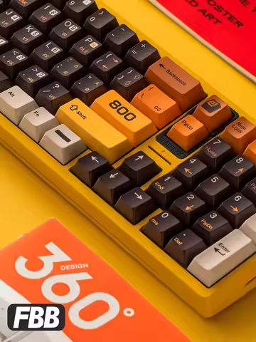 FBB Keycaps 800 PBT Keycaps Set DYE-SUB Cherry Profile Mechanical Keyboard Keycap for 60%, 75%, 80%,