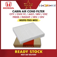 Honda City Civic FC Jazz BRV CRZ CRV Freed Insight HRV Car Cabin AIir Filter / Penapis Kabin ( 80292