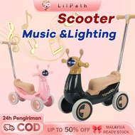 Baby Balance Bike Detachable handle Scooters Music & Light Motorcycle Scooters Bike Kids 兒童滑行車