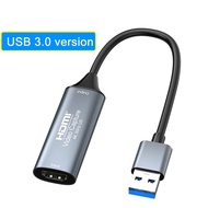 4K Type-C การ์ดบันทึกวิดีโอ HDMI-เข้ากันได้กับ USB3.0กล่องบันทึกวิดีโอ Grabber Ms2130 1080P สำหรับสว