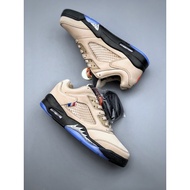 【Free Gifts】UA Air Jordan 5 Low “PSG” Basketball Shoes For Men Sneakers For Women AJ5